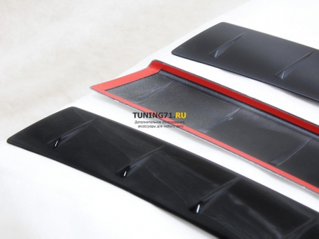 АБС-пластик Защитная накладка заднего бампера Skoda Octavia III A7 (2013-) Текстурный-Шагрень